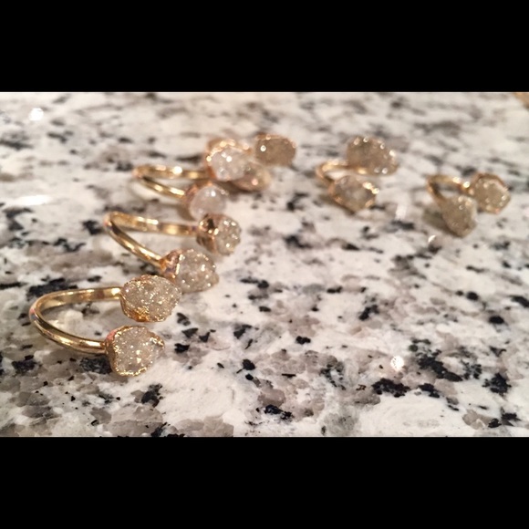 {ONE LEFT} 14k Druzy crystal ring - Picture 3 of 7